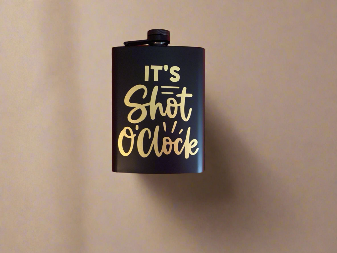 It’s Shot O’Clock Flask