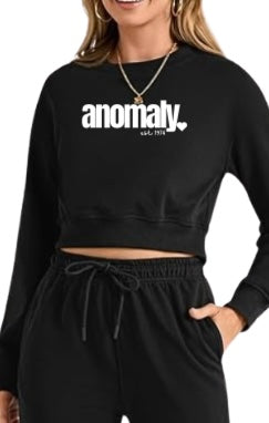 Cropped anomaly🖤 Sweatsuit