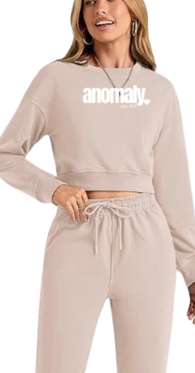Cropped anomaly🖤 Sweatsuit
