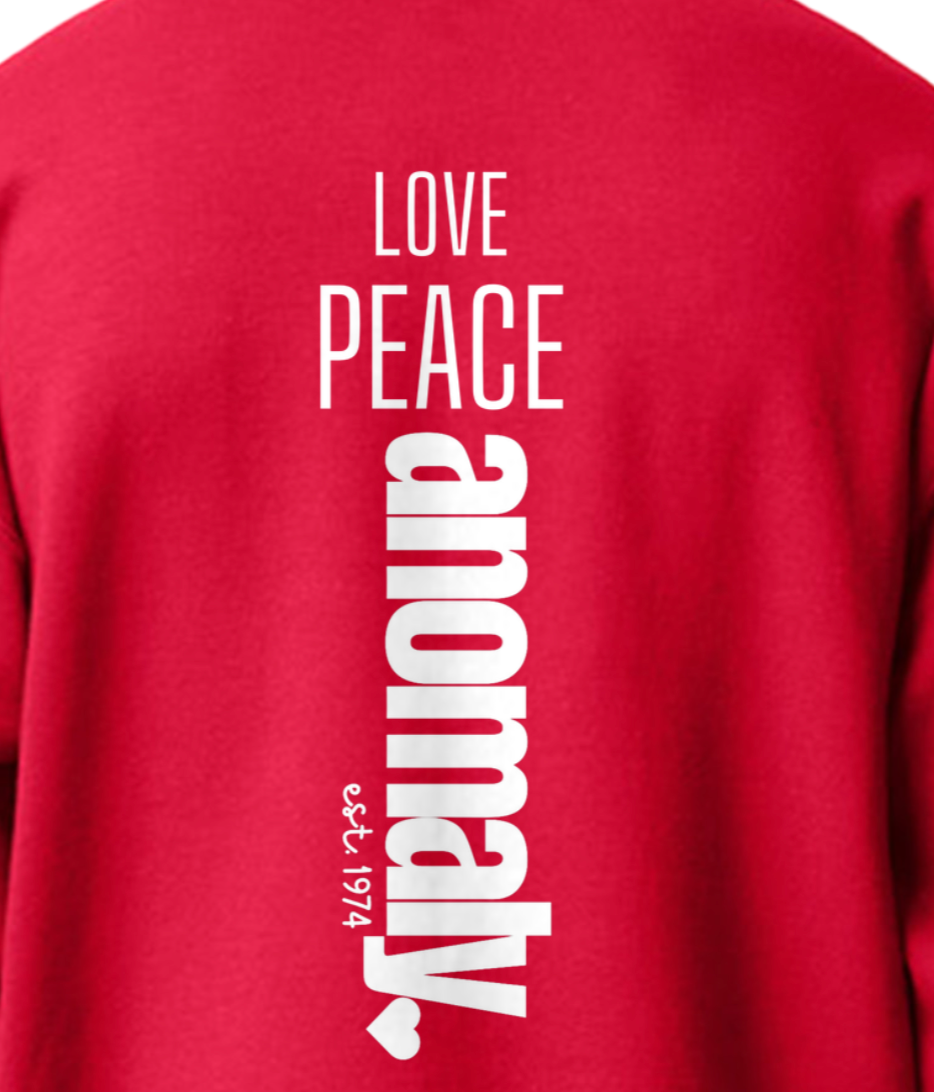 Love Peace anomaly🖤 Sweatshirt