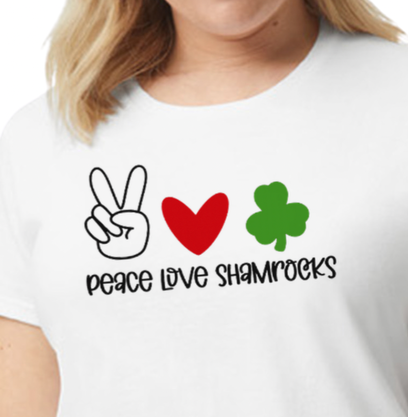 Peace Love Shamrocks T-Shirt